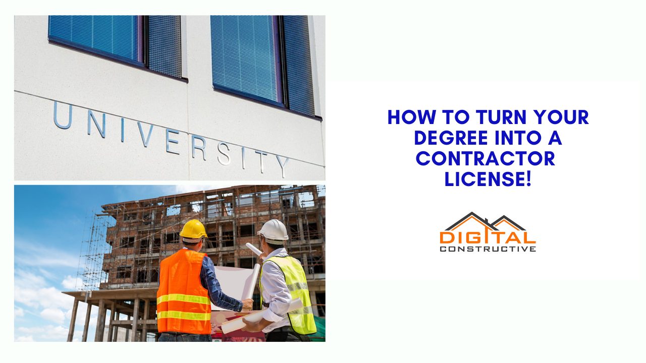 College Degrees And Contractor License Experience Digital Constructive